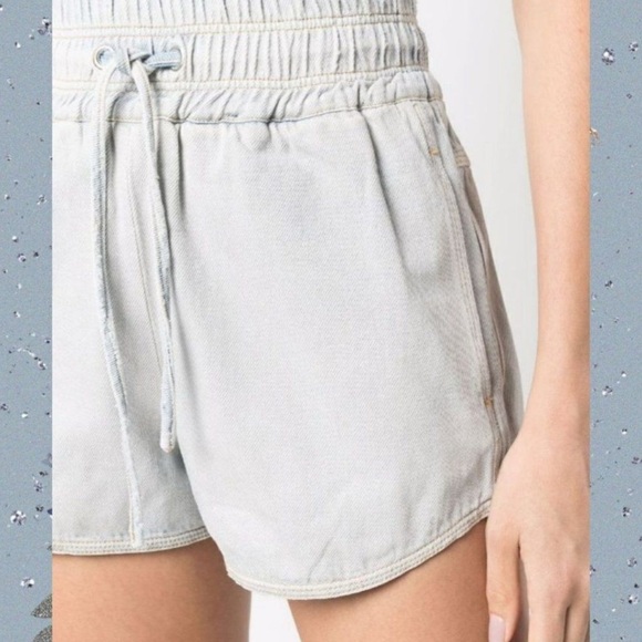 IRO Paris Ouaga Drawstring Short in Bleached Blue 36 US Size 4 - Picture 4 of 11